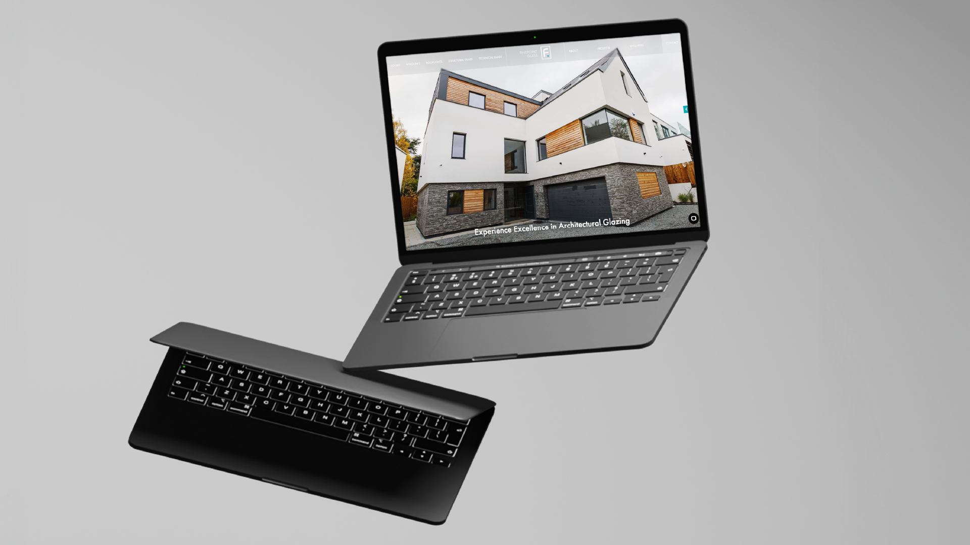 Finepoint website on MacBook