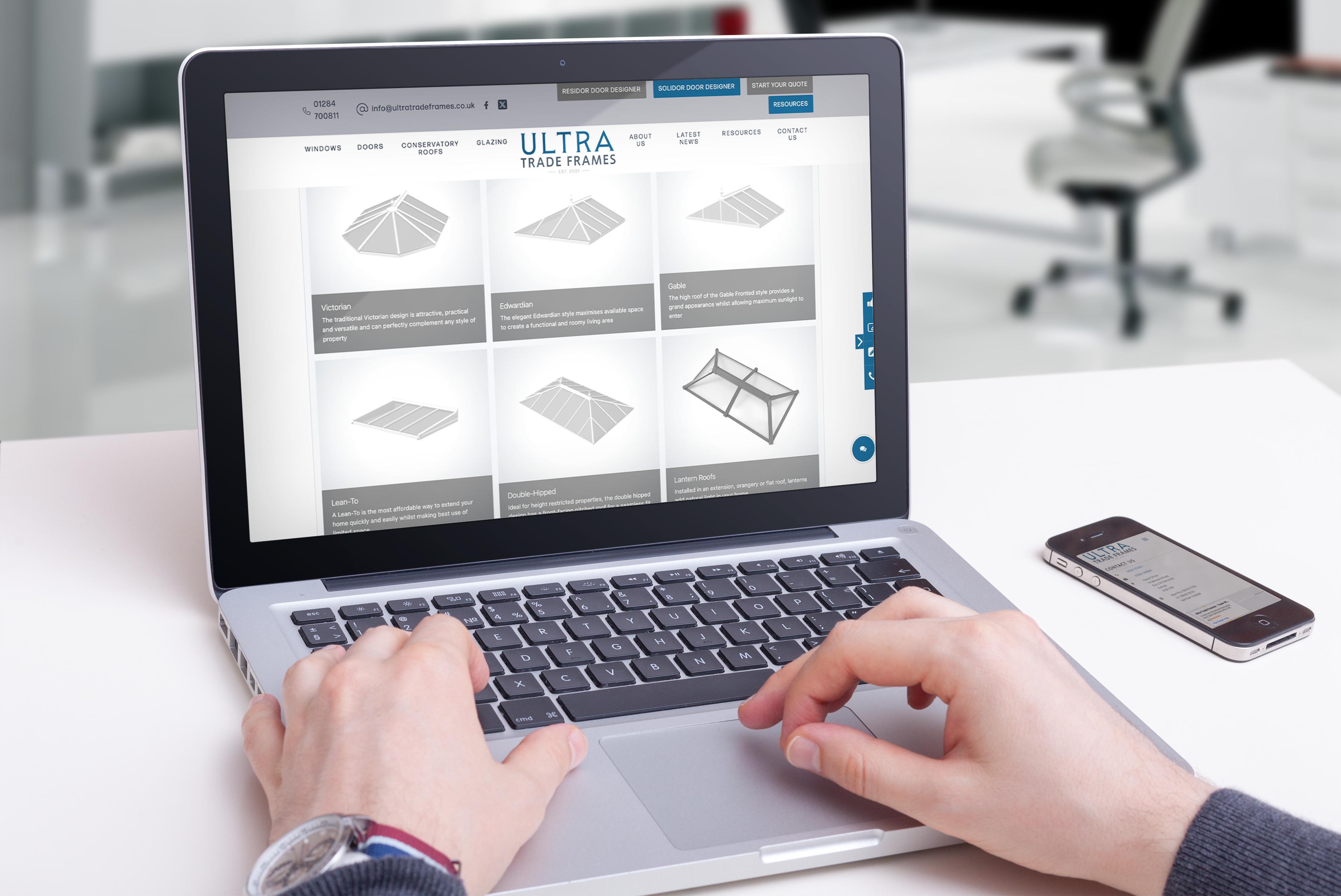 Conservatory quoting engine ultra trade frames